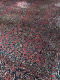 Antique Hand Tied Oriental Rug Is 106" x 140"