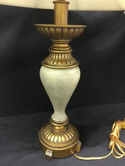 Pair Of Decorator Lamps Are 33" Tall