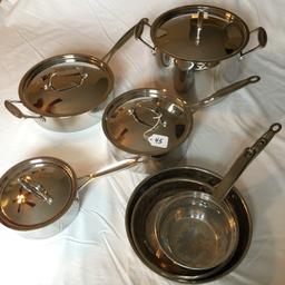 (11) Pc. Cuisinart Stainless Steel Cookware Set