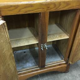 Antique Oak 2-Door Icebox