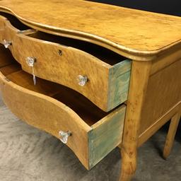 Antique Birdseye Maple Vanity Dresser