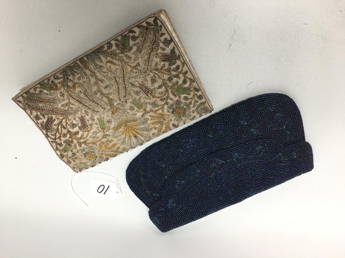 Pair Of Older Beaded Clutch Purses