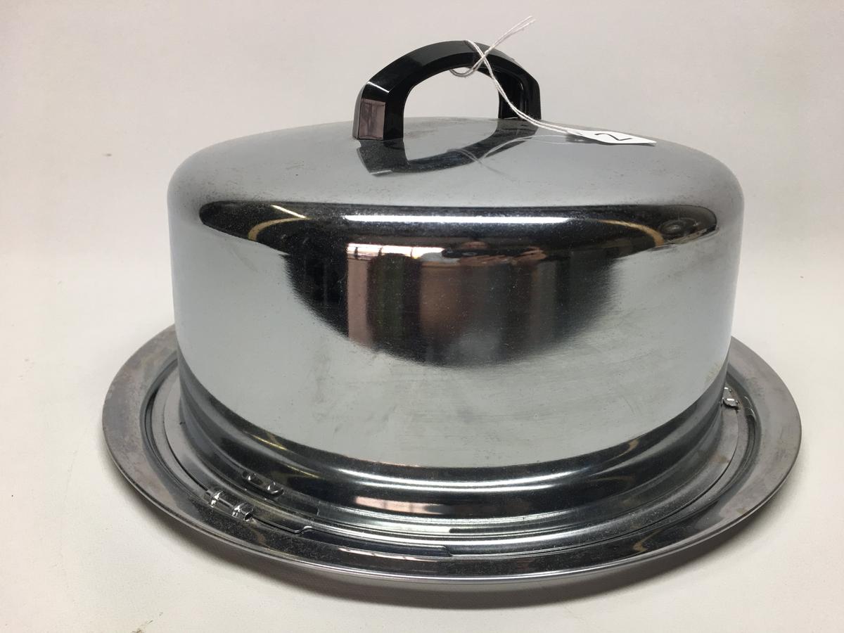 Vintage Chrome Cake Saver