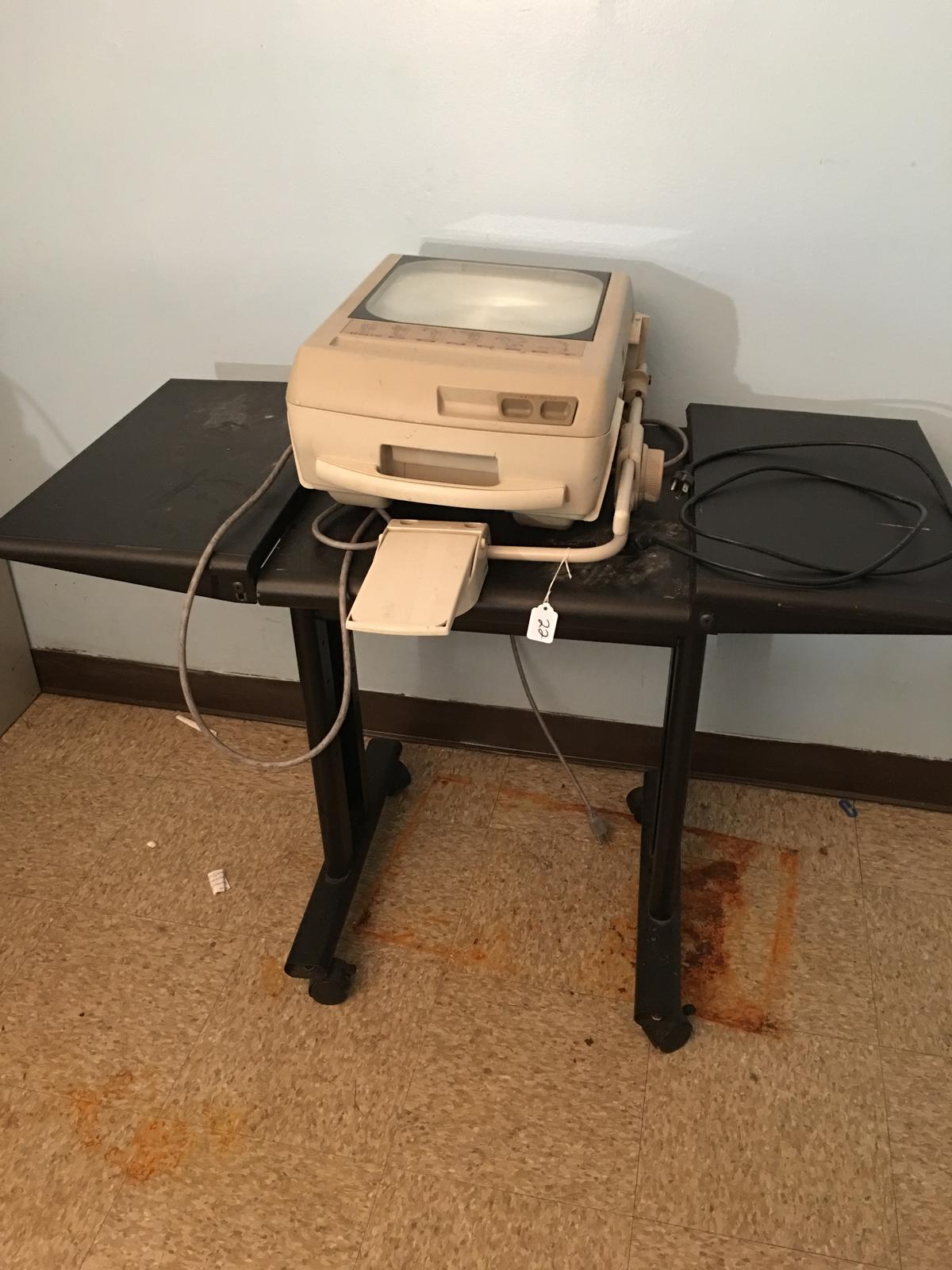 Apollo Concept Overhead Projector W/Wheeled Cart, Cafeteria