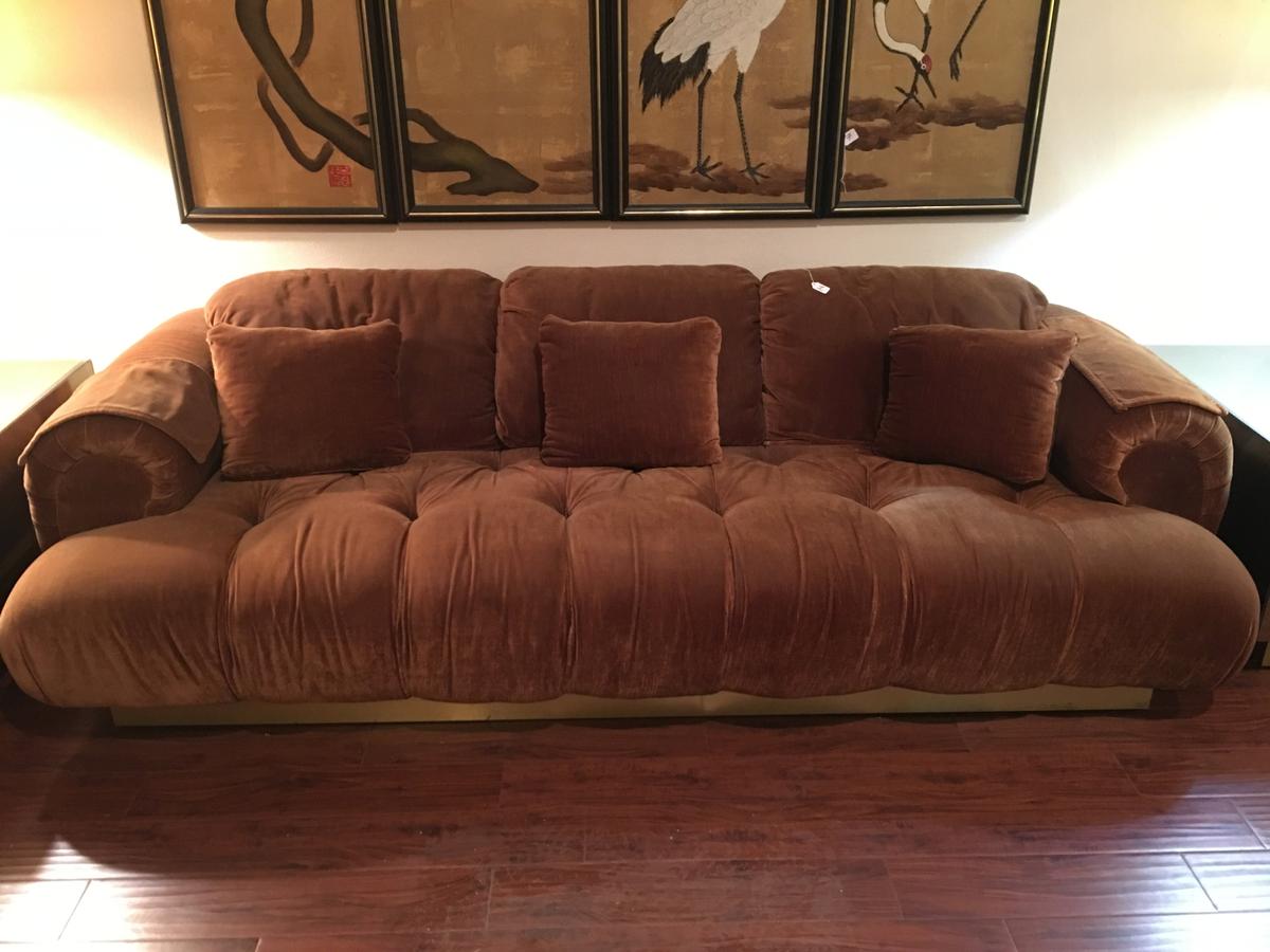 Vintage 70's Tufted Couch