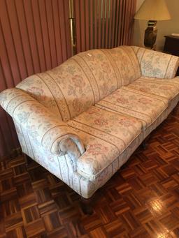 3-Cushion Couch On Wooden Legs
