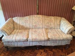 3-Cushion Couch On Wooden Legs