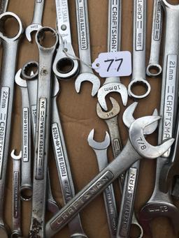 20+ Pcs. Open & box End Wrenches-Mostly Craftsman-Standard & Metric