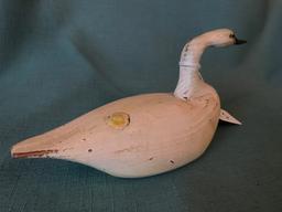 Small Wooden Goose Signed "Vern" On Bottom