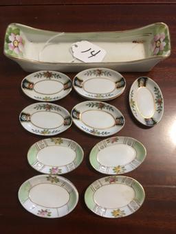 (11) Nippon Oval Salts & 7.5" Tray