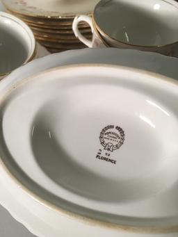 (45) Pcs. Pope-Gosser Dinnerware In "Florence" Pattern