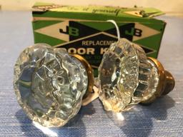 JB Glass Door Knobs in Original Box and with What is Shown