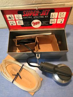 Super Jet Electronic Spraying Kit in Original Metal Box-Looks Unused