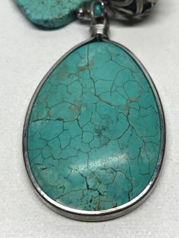 Turquoise Necklace With Chico's Designer Tag