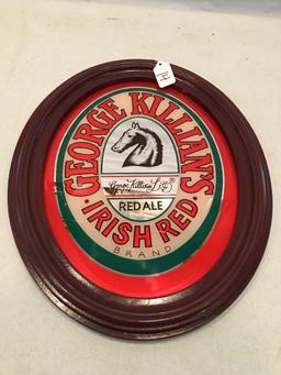 George Killians Irish Red Oval Advertising Mirror