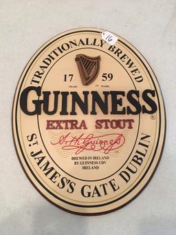 Guinness Extra Stout Oval Advertising Signs