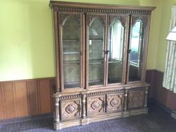 Large 4-Door China Cabinet