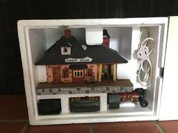 Dickens Village Series Collection "Train & Lighted Station" W/Box