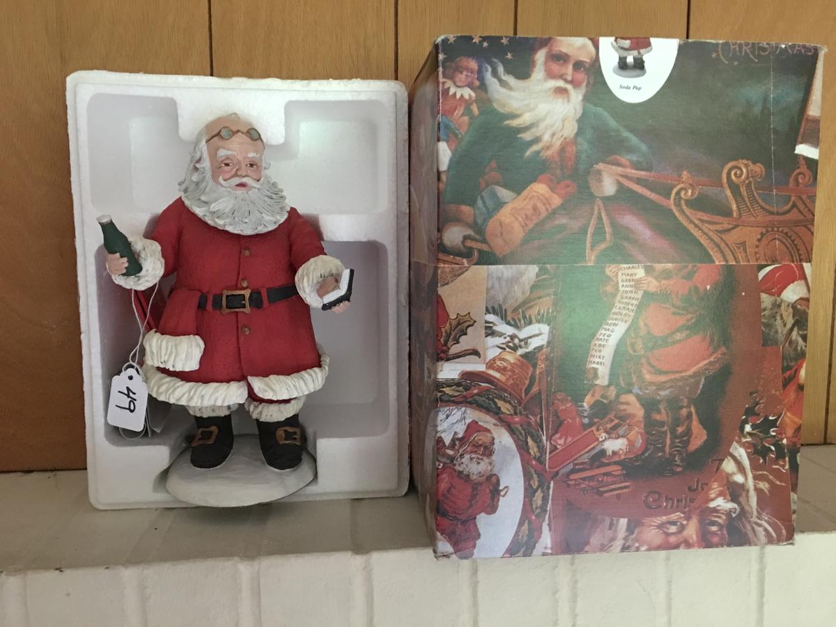 Soda Pop Santa In BoxSanta Is 10.5" Tall