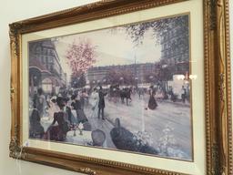 Matted & Framed "C. Kieffer" Print Of Paris