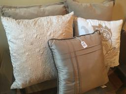 Lot Of (5) Decorator Pillows In Various Sizes