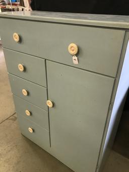 Wooden Storage Cabinet-Painted