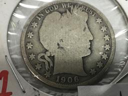 1906-D Barber Half Dollar