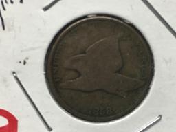 1858 LL Flying Eagle Cent