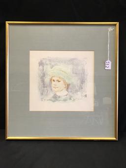 Framed & Matted "Hibel" Artist Signed Print #14 Of 15