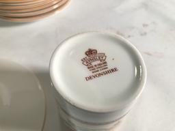 (8) Aynsley Fine Bone China Demitasse Cups & Saucers