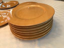 (12) Pier 1 Imports Large Plates "Toscana Gold" Pattern