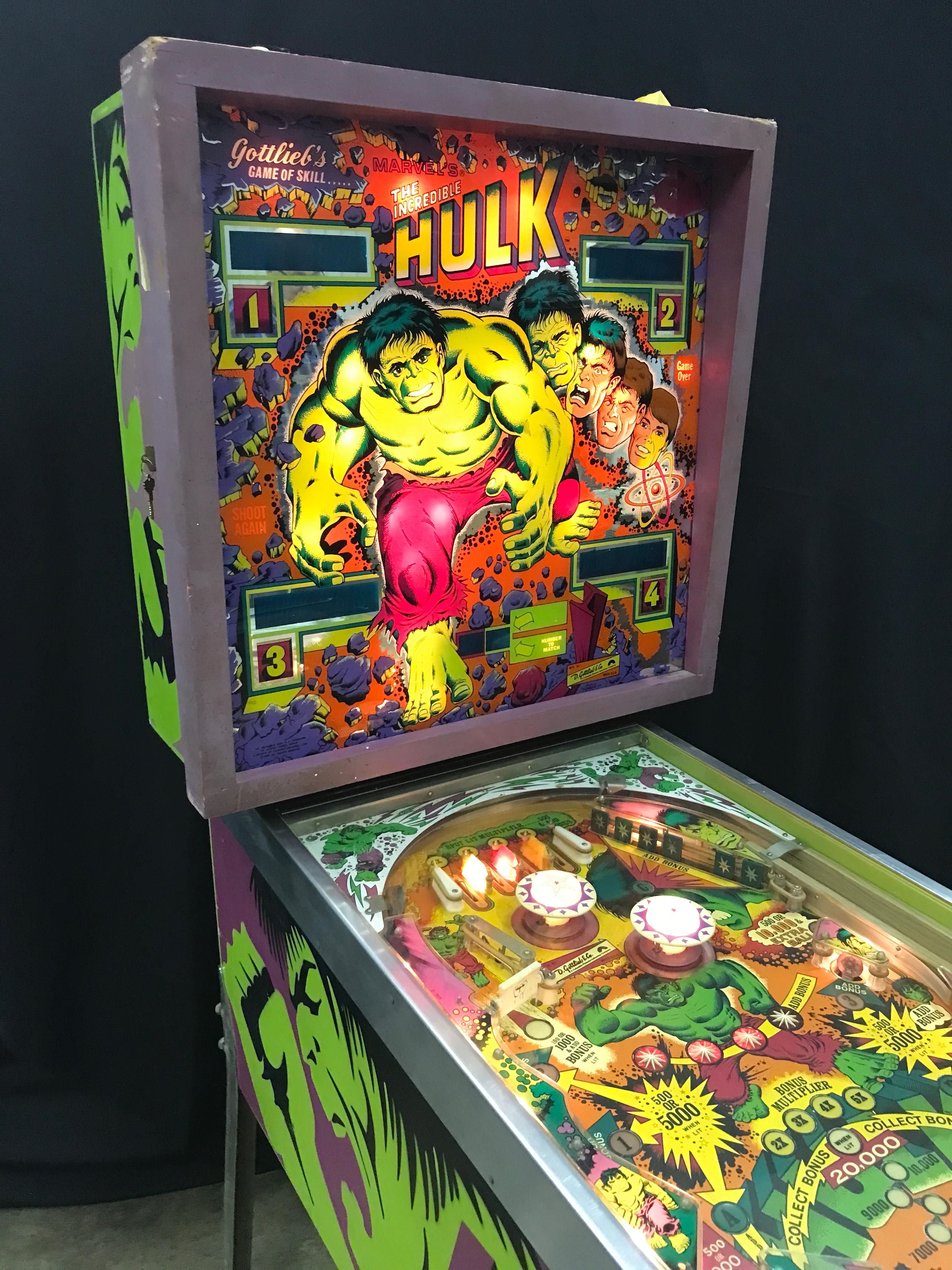 1979 D. Gottlieb & Company Hulk Marvel Pinball Machine