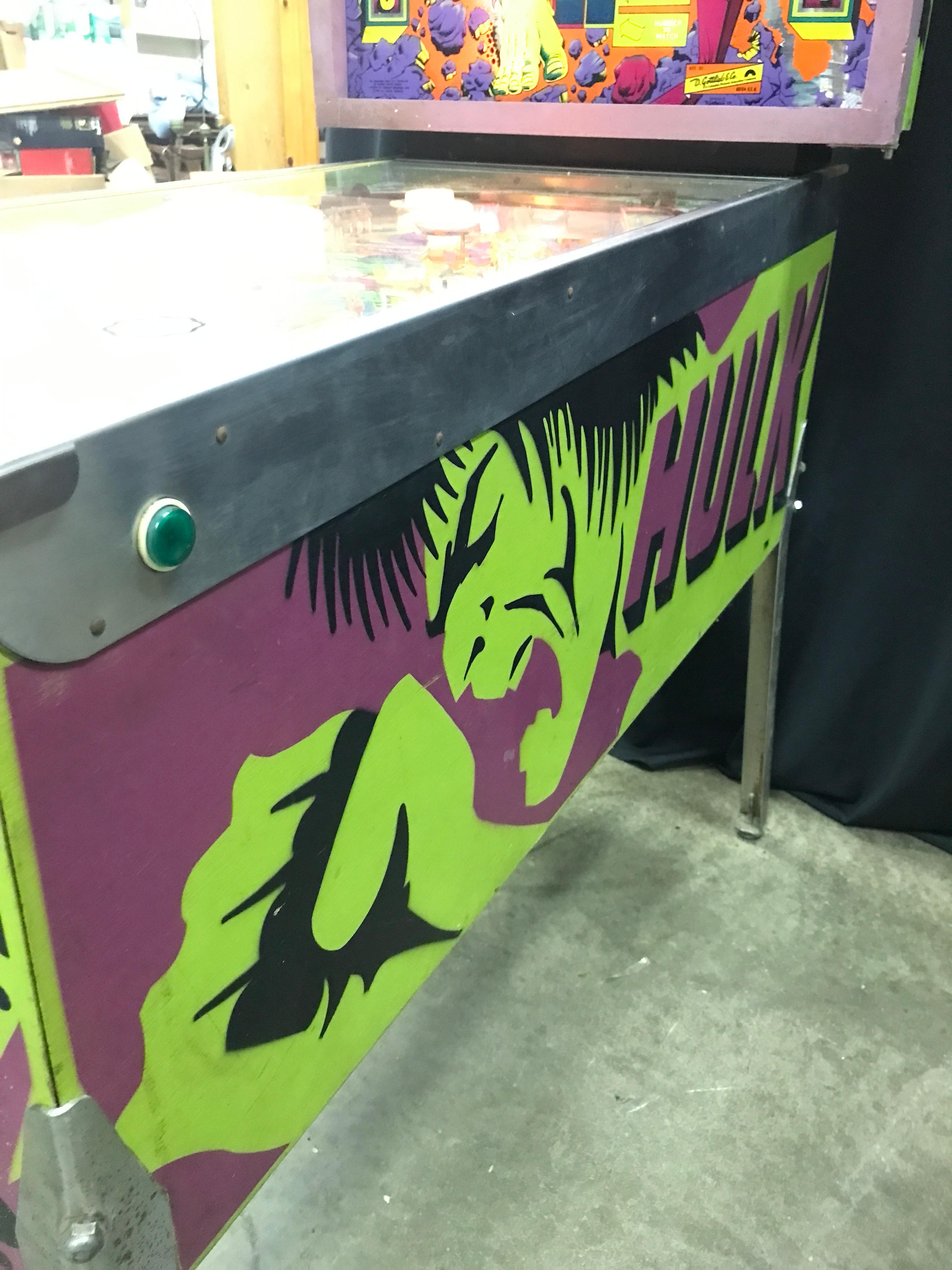 1979 D. Gottlieb & Company Hulk Marvel Pinball Machine