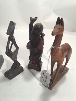 (4) Vintage Wooden Carvings