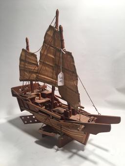 Wooden Oriental War Ship W3 Masts
