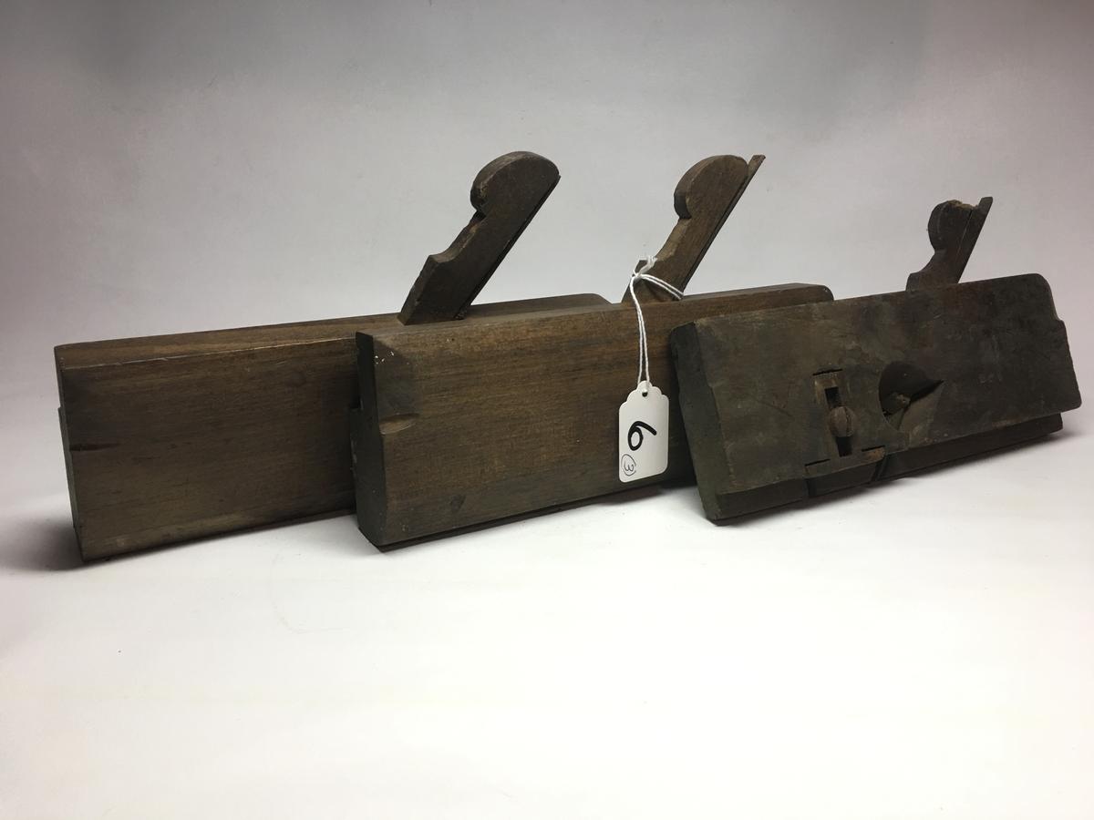 Group Of (3) Antique Woodworkers Moulding Planes