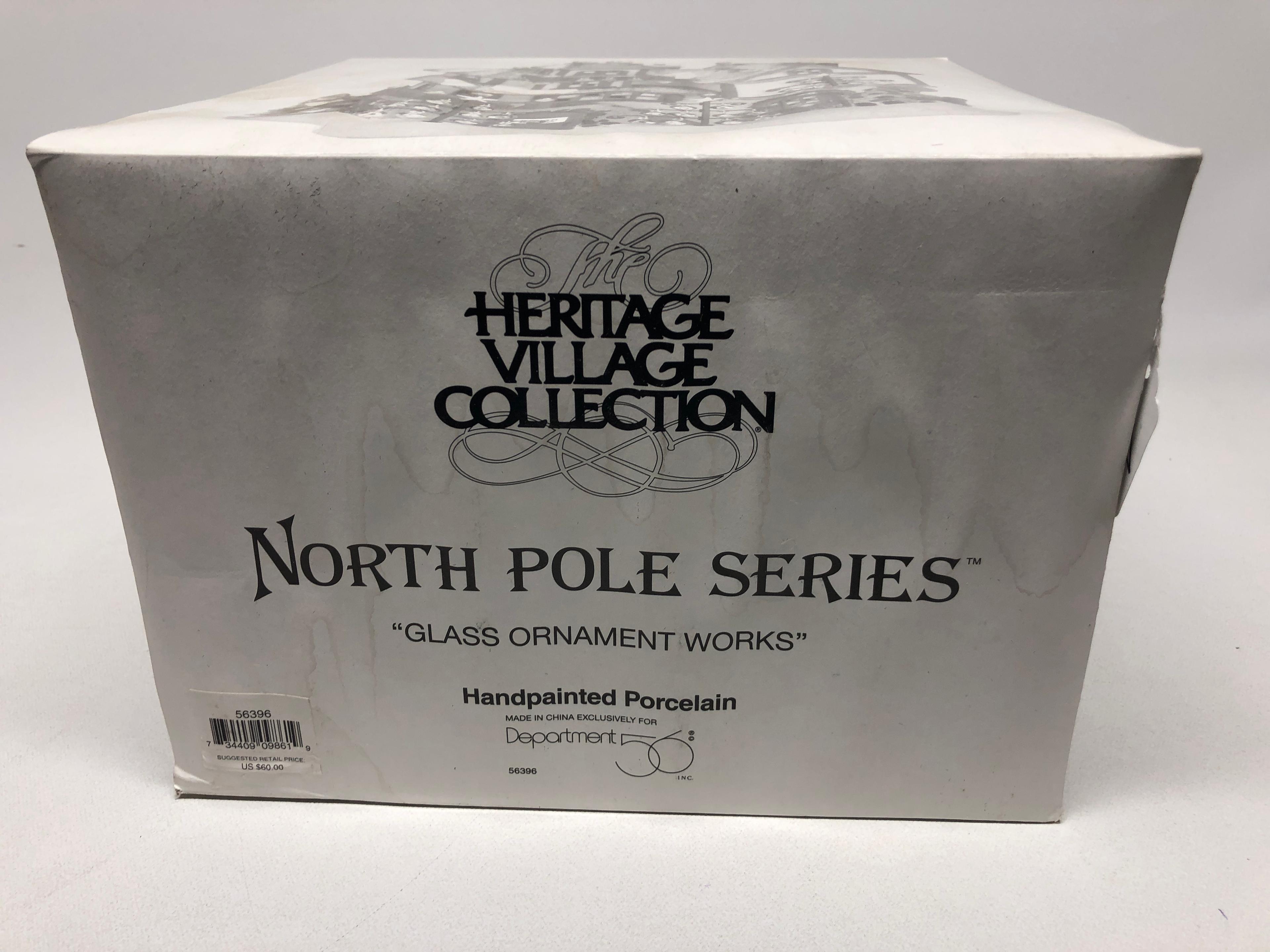 Department 56 North Pole Series "Glass Ornament Works"