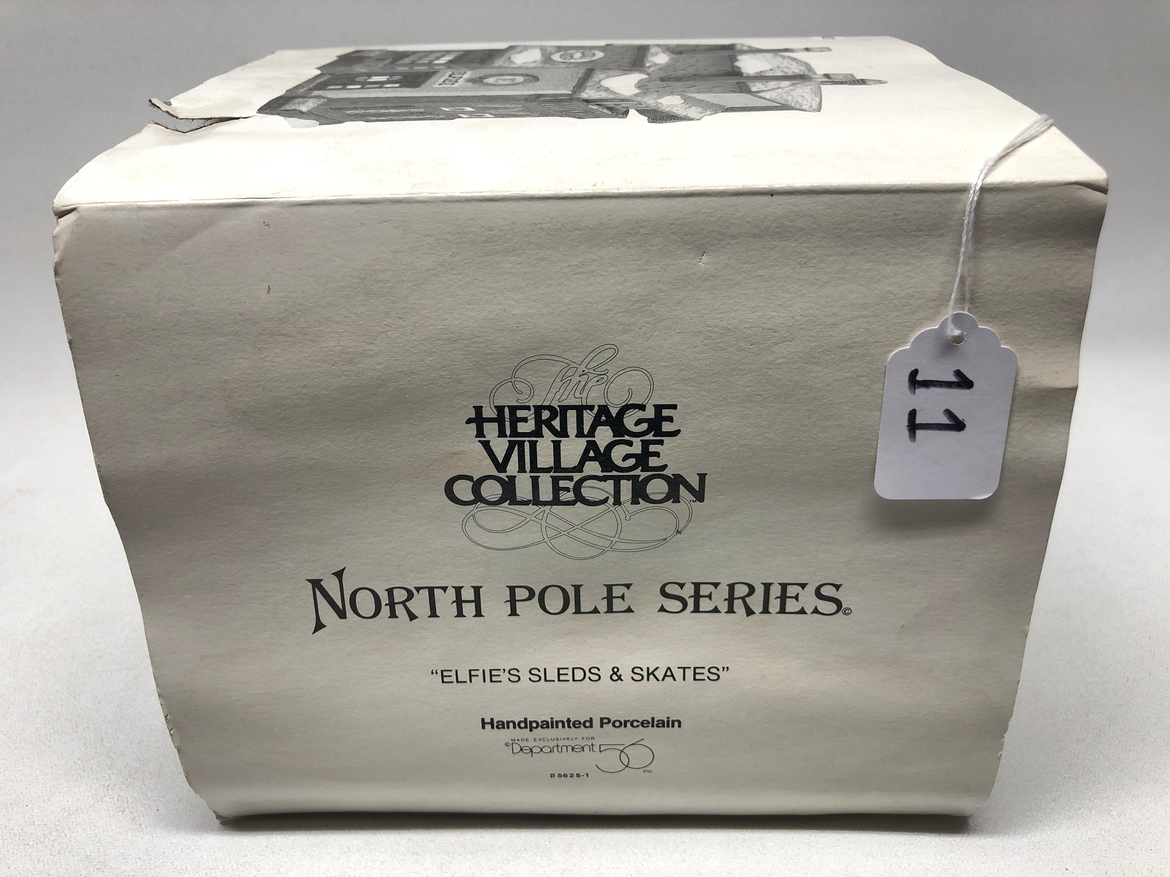 Department 56 North Pole Series "Elfies Sleds & Skates"