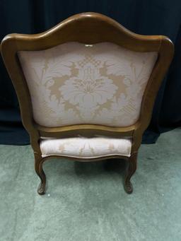 Louis XV Style Upholstered  Accent Chair-1 Of 2 Matching