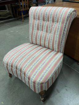 Vintage Upholstered Boudoir Chair