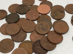 Group of Vintage Canadian Pennies