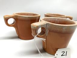 Group of Three Ovenproof Coffee Mugs