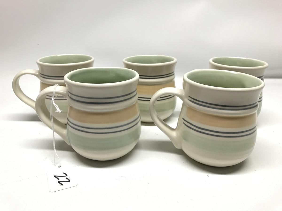 Group of Five Pfaltzgraff Coffee Mugs