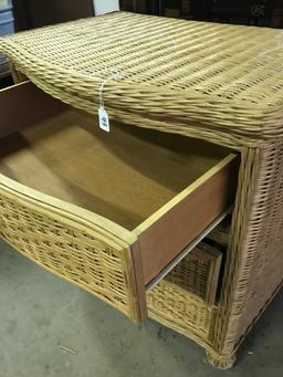 Wicker, 3 Drawer Chest of Drawers, 31' Tall, 34' Wide