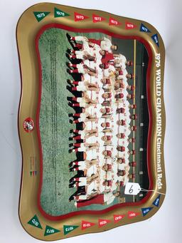 1976 Reds World Champions Tray with a bit of rust on it!