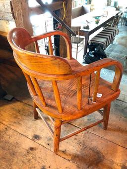 Antique oak chair, Matt Dillion Style Chair!