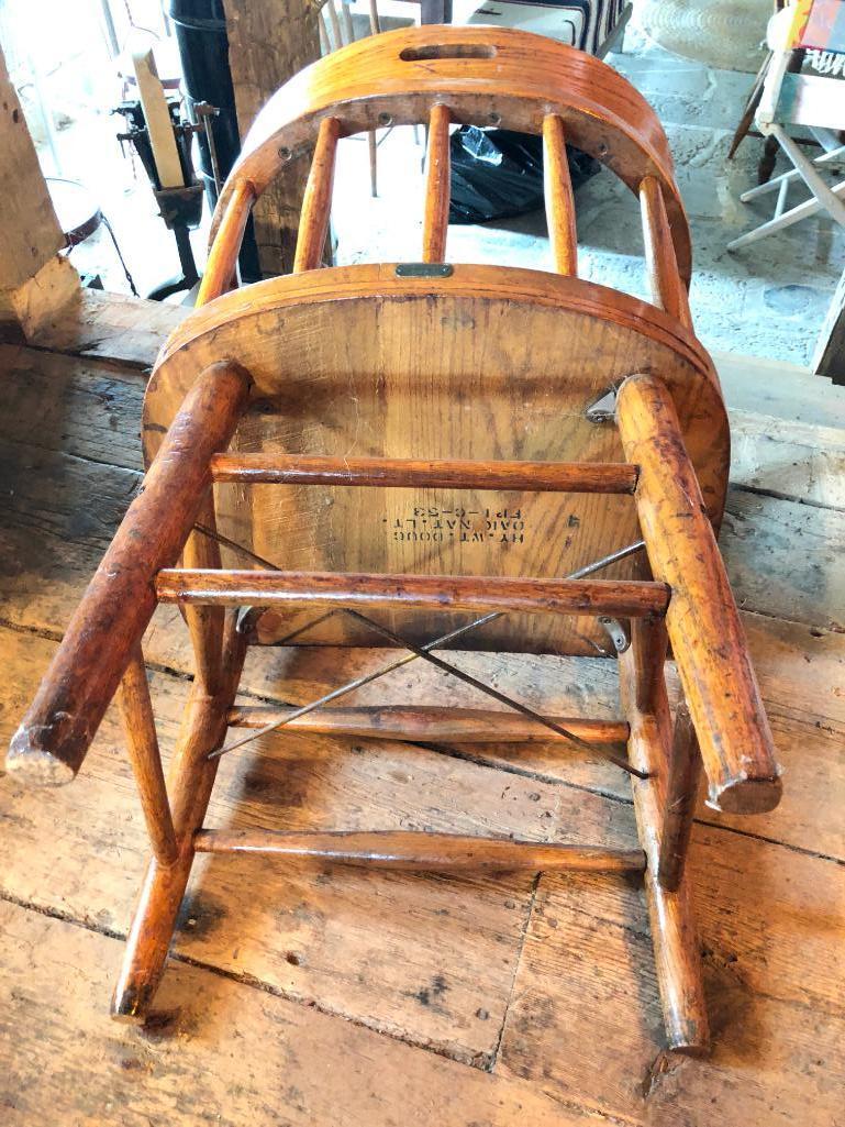 Antique oak chair, Matt Dillion Style Chair!