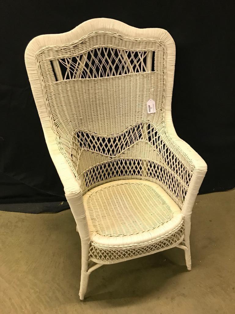 White Wicker Chair