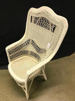 White Wicker Chair