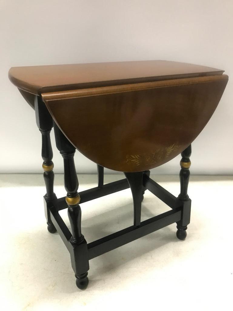 Hitchcock Type "Butterfly" Drop Leaf Stand W/Stenciling